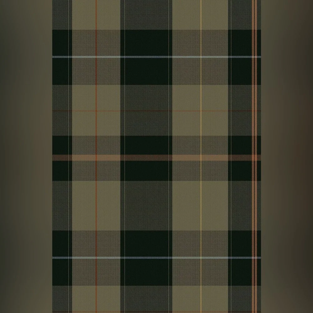 New Anthropologie x MINDTHEGAP Equestrian Green Plaid Wallpaper Wall Art Mural